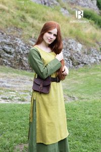 Mittelalter Kleid Typ Überkleid Haithabu Safran L