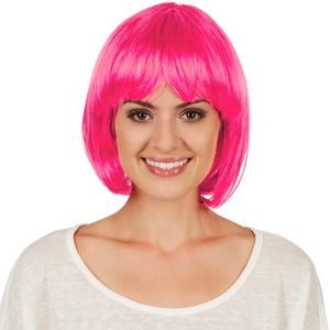 Perücke Kurze Haare Bob - pink