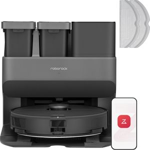 Roborock Saugroboter S7 Max Ultra Schwarz mit All-in-One Station Wischfunktion Staubsauger Roboter Kehrroboter mit Originales Zubehörset (upgrade S8)