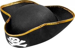 Piratenhut für Kinder schwarz-gold