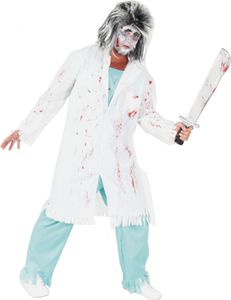 Zombie Doktor Arzt Kostüm für Erwachsene Gr. M - XXXL, Größe:XXL