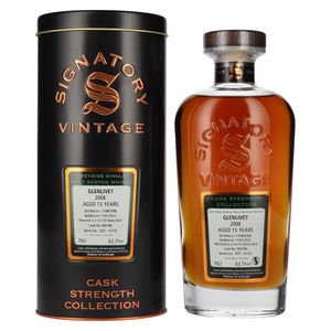 Glenlivet 2006 15 Jahre Signatory Vintage Speyside Single Malt Scotch Whisky 0,7l, alc. 63,7 Vol.-%