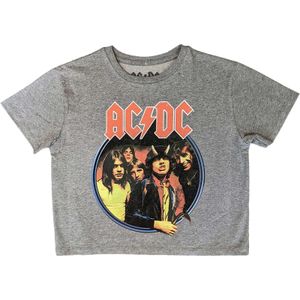 AC/DC - "Highway To Hell" Kurzes Top für Damen RO5594 (M) (Grau)