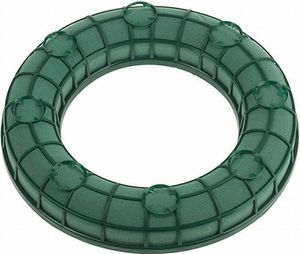 Nass-Steckmasse Kranz m. Gitter, 25 cm, Ring, rund, Steckschaum, Steckschwamm