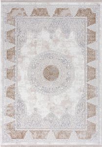 Mazovia Teppich Vintage - Wohnzimmer, Schlafzimmer, Esszimmer, Büro - Kurzflor - Rechteckig - Traditioneller Rosette Klassisch - 300x400 cm