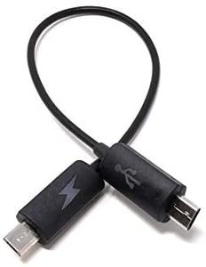 System-S OTG Host und Ladeadapter Kabel Micro USB zu Micro USB für Smartphone