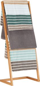 relaxdays Handtuchhalter Bambus freistehend