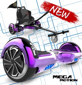 HoverBoard se sedadlem MegaMotion 6,5 palcový elektrický skútr Hoverboards Samovyvažovací elektrický skútr Segway E-skateboard 350W * 2 motor s hoverk