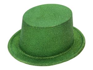 Zylinder Hut  für Karneval , Variante wählen:Glitzer grün