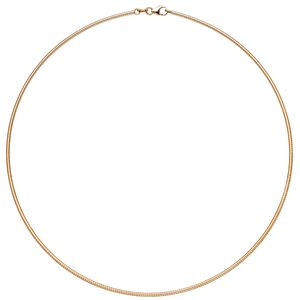 1,8mm Halsreif Reif Collier 14Kt 585 Gold Rotgold 45cm Halskette Halsschmuck