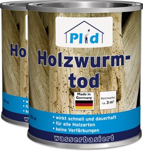 plid Holzwurmtod Holzwurm-Ex Holzschutz Holzwurmbekämpfung Holzwurmmittel Hausbock 1,5l