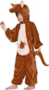 Kinder Kostüm Känguruh Tierkostüm Karneval Fasching Gr.152
