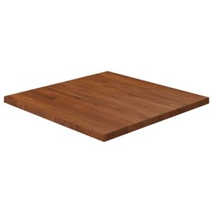 vidaXL Tischplatte Quadratisch Dunkelbraun 60x60x2,5cm Eiche Behandelt