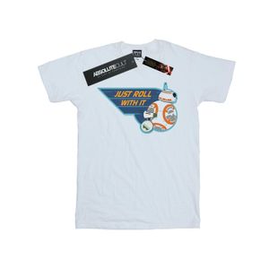 Star Wars: The Rise of Skywalker - "D-O & BB-8 Just Roll With It" T-Shirt für Jungen BI51439 (128) (Weiß)