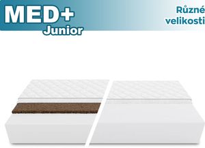 Dětská matrace MED+ 80 x 160 x 6 cm z vysoce kvalitní studené pěny | H3 | Bez kokosové vrstvy