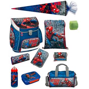 Spiderman Schulranzen Set 10tlg. Scooli Campus Fit Sporttasche Schultüte 85cm