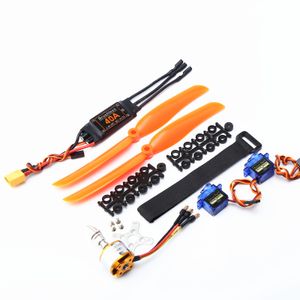 Buerstenloser Motor 1400KV 40A ESC 8060 Propeller 9G Micro Servo 2pcs fuer RC Flugzeug Hubschrauber XT60 Stecker