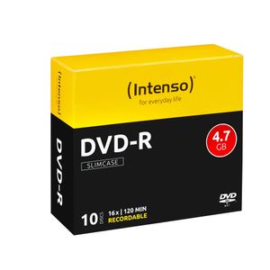 Intenso DVD-R 4,7 GB 16x Speed - 10stk Slim Case