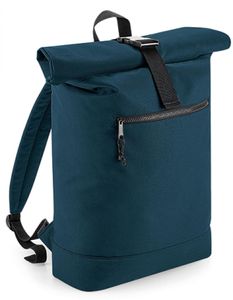 Recycled Roll-Top Backpack, 32 x 44 x 13 cm - Farbe: Petrol - Größe: 32 x 44 x 13 cm