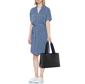 reisenthel classic shopper L, Tragetasche, Einkaufstasche, Schultertasche, Handtasche, Rhombus Black, 12 L, DK7059 reisenthel classic shopper L, Tragetasche, Einkaufstasche, Schultertasche, Handtasche, Rhombus Black, 12 L, DK7059