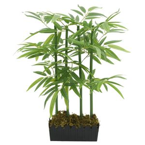 vidaXL Sztuczne drzewko bambusowe 240 liści 80 cm Zielony