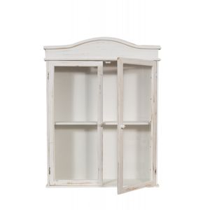 Massivholz vitrinen 84 x 64 x 17 cm,Vitrine holz massiv, Vitrinenschrank holz, Weiß