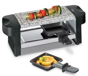 KÜCHENPROFI Raclette für 2 Personen: 2 Raclette Pfännchen 400 Watt schwarz