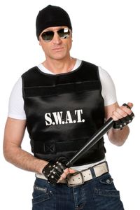 SWAT Weste für Erwachsene Polizist Agent Karneval