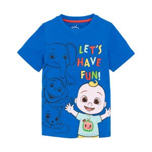 Cocomelon - "Zabavme sa!" Tričko pre chlapcov s krátkym rukávom NS7366 (104) (Modrá)