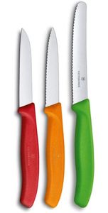 VICTORINOX Swiss Classic Gemüsemesser-Set 3-tlg. 6.7116.32 Messer-Set bunt