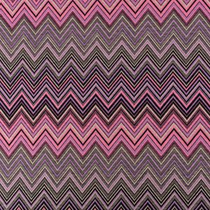 Viskose Strickstoff Jacquard Chevron ZickZack rosa lila 1,56m Breite