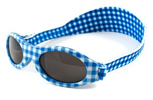 KidzBanz Kindersonnenbrille 100% UV-Schutz 2-5Jahre Check Lightblue Alter2-5Jahre