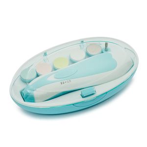 Elektrische Kinder Baby Nagelfeile Safe Clipper Trimmer Cutter Nagelpflege Set,Blau