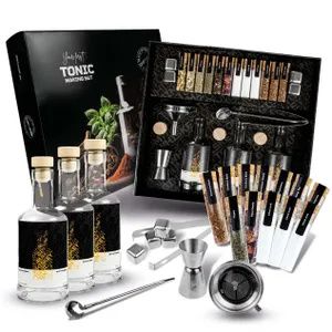 Dibys Diy Tonic Baukasten Set mit Gewürzen und Cocktail-Zubehör Geschenk-Set