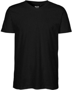 Herren V-neck T-Shirt - Farbe: Black - Größe: XL