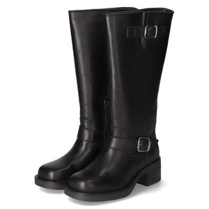 Apple of Eden Damen Stiefel BROOKLYN 1 Schwarz Glattleder  Größe: 40