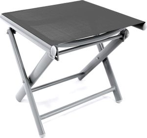 Garten Klapphocker / Fußhocker Aluminium - Textilen Anthrazit