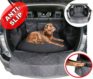 fixcape Doggy Kofferraummate gepolstert mit Ladekantenschutz und anti-rutsch für Kombi und SUV, Kofferraumschatz Hund, Hundedecke Kofferraum wasserdicht