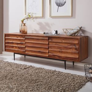 HiFi Lowboard WL5.636 Sheesham Massivholz Landhaus TV