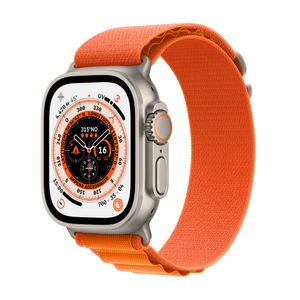 Apple Watch Ultra 49mm (A2684) Titan Alpine Loop Orange Size M CEL Neu