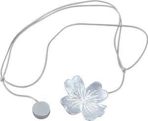 Blumenform magnetischer Vorhang Tieack Einfacher Betrieb Polyester Vintage Vorhangvorhang Schnalle Wohnkultur-Silber
