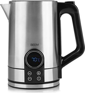 BEEM TEA-SWITCH Wasserkocher 1,7l Temperatureinstellung 40-100°C Temperaturanzeige Zubereitung Babynahrung Tee Schnellkochfunktion Warmhaltefunktion