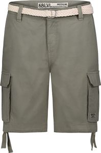 Sublevel Cargo-Bermuda Shorts mit Flechtgürtel Größe: L