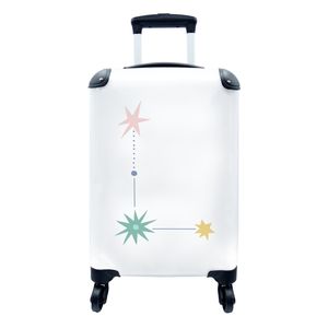 Koffer - Handgepäck - Alphabet - Kinder - Buchstabe - L - 35x55x20 cm - Trolley