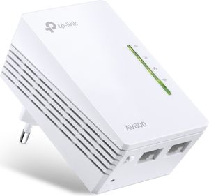 TP-Link TL-WPA4220 AV600 WLAN N300 WiFi Powerline (600Mbit/s Powerline, 300Mbit/s WLAN 2.4GHz, 1-częściowy)