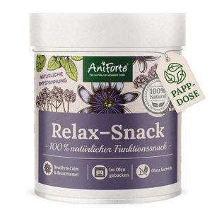 AniForte Relax Snack für Hunde 300g - Natürliche Entspannung & Beruhigung, Anti Stress Snack, mit Baldrian, Melisse, Rosmarin, bei Stresssituationen