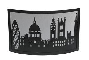 Funkenschutz / Funkenschutzgitter Lienbacher London schwarz 75x48cm