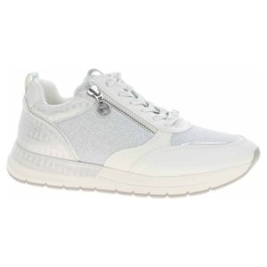 Tamaris Damen Sneaker mehrfarbig Reißverschluss 1-23732-41, Größe:41 EU, Farbe:Weiß