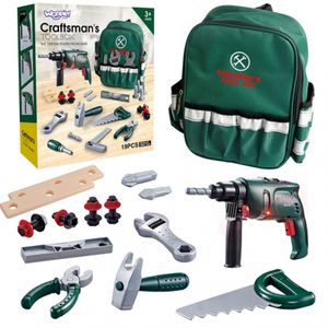 WOOPIE DIY-Rucksack für Kinder Tool Kit Drill 19 Elemente