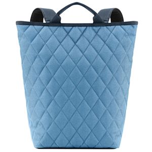 reisenthel shopper-backpack, Einkaufstasche, Reisegepäck-Rucksack, Rhombus Blue, 16 L, BJ4101